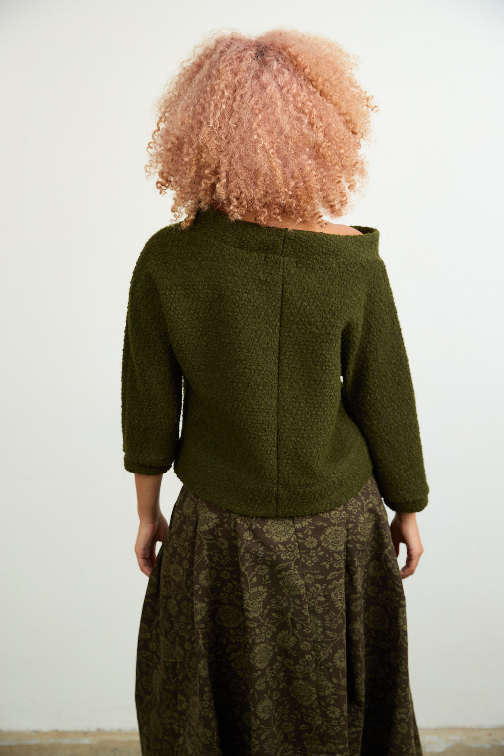 Jo Knit grey marle boiled wool