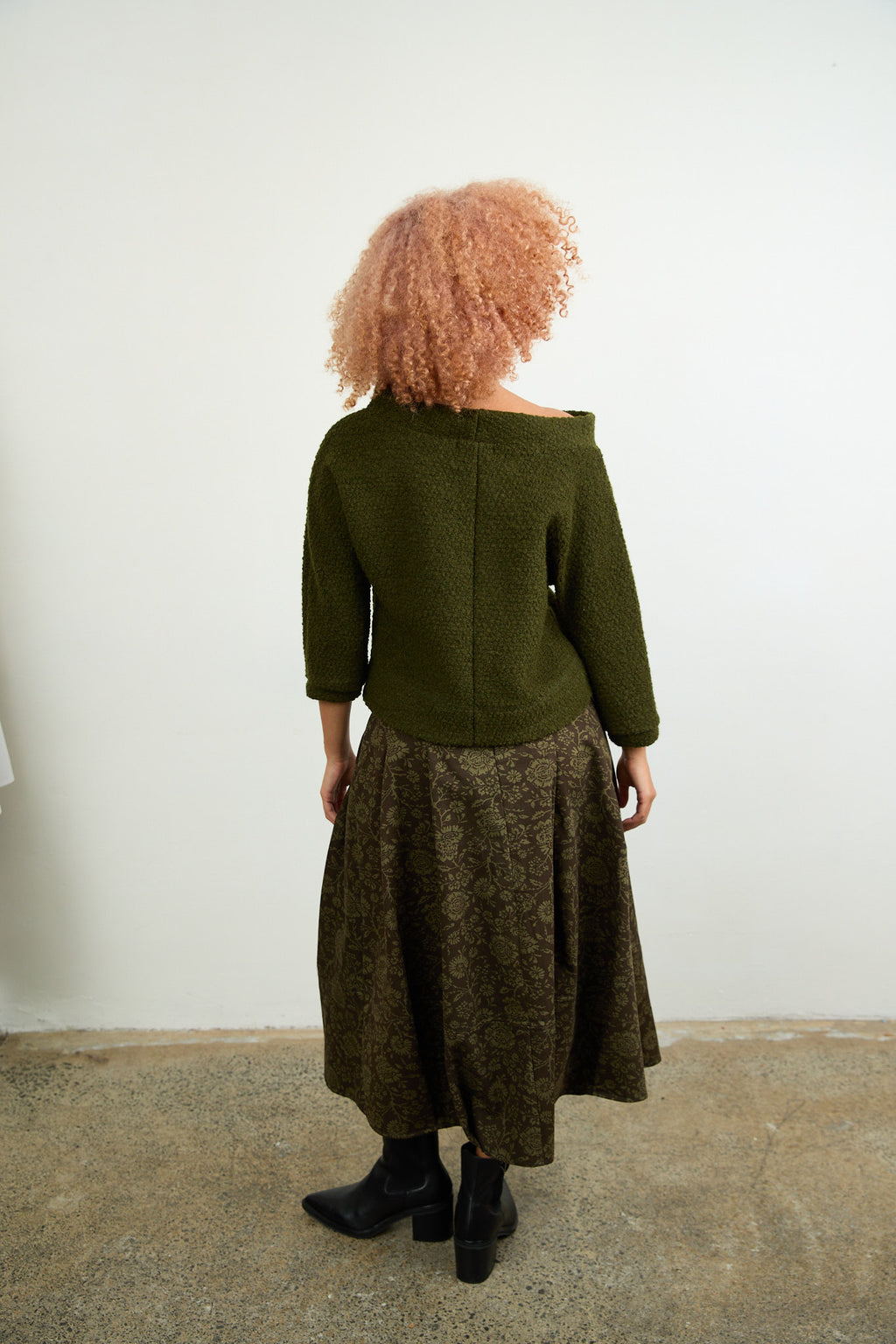 Riley Skirt Khaki Printed Drill