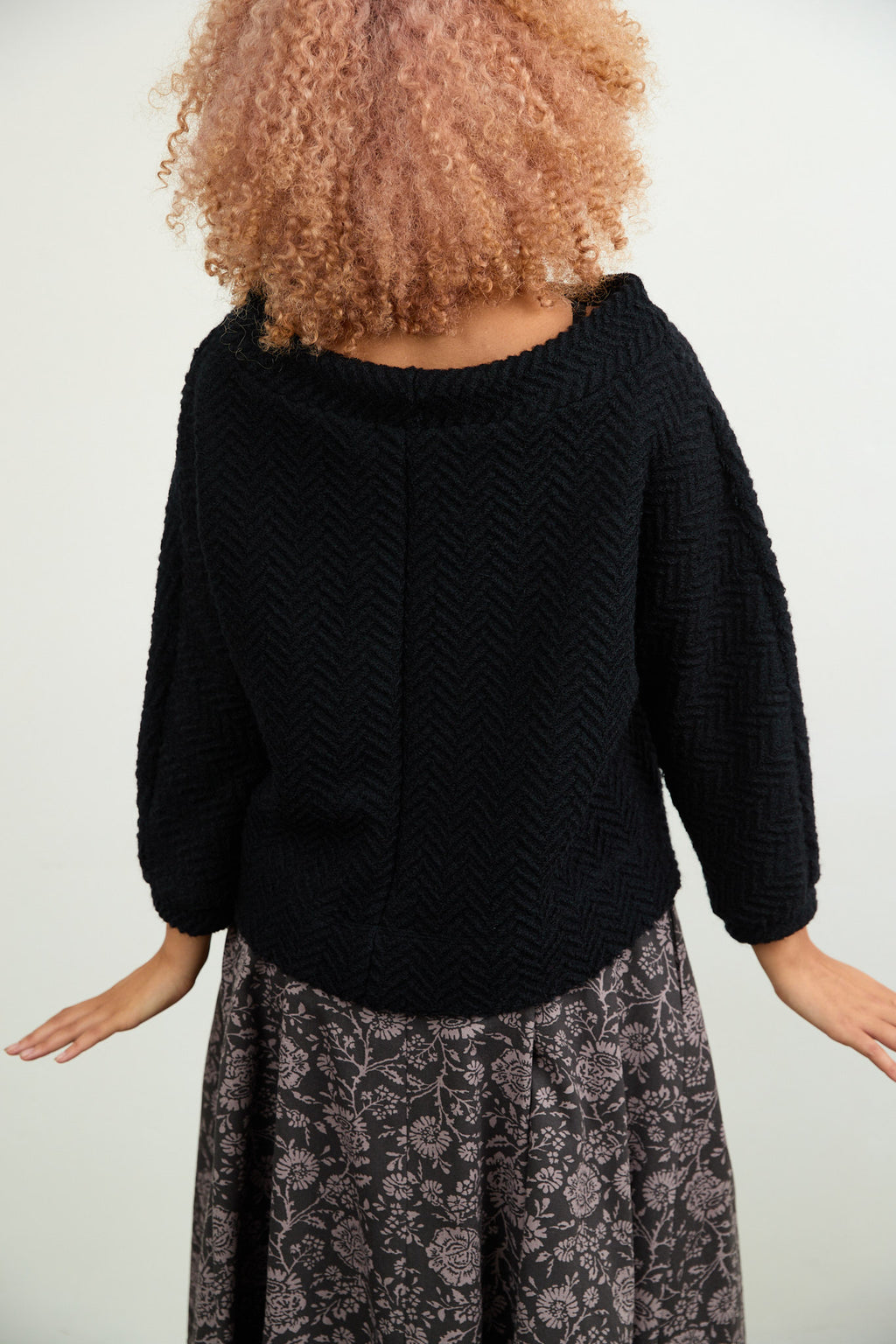 Jo Knit grey marle boiled wool