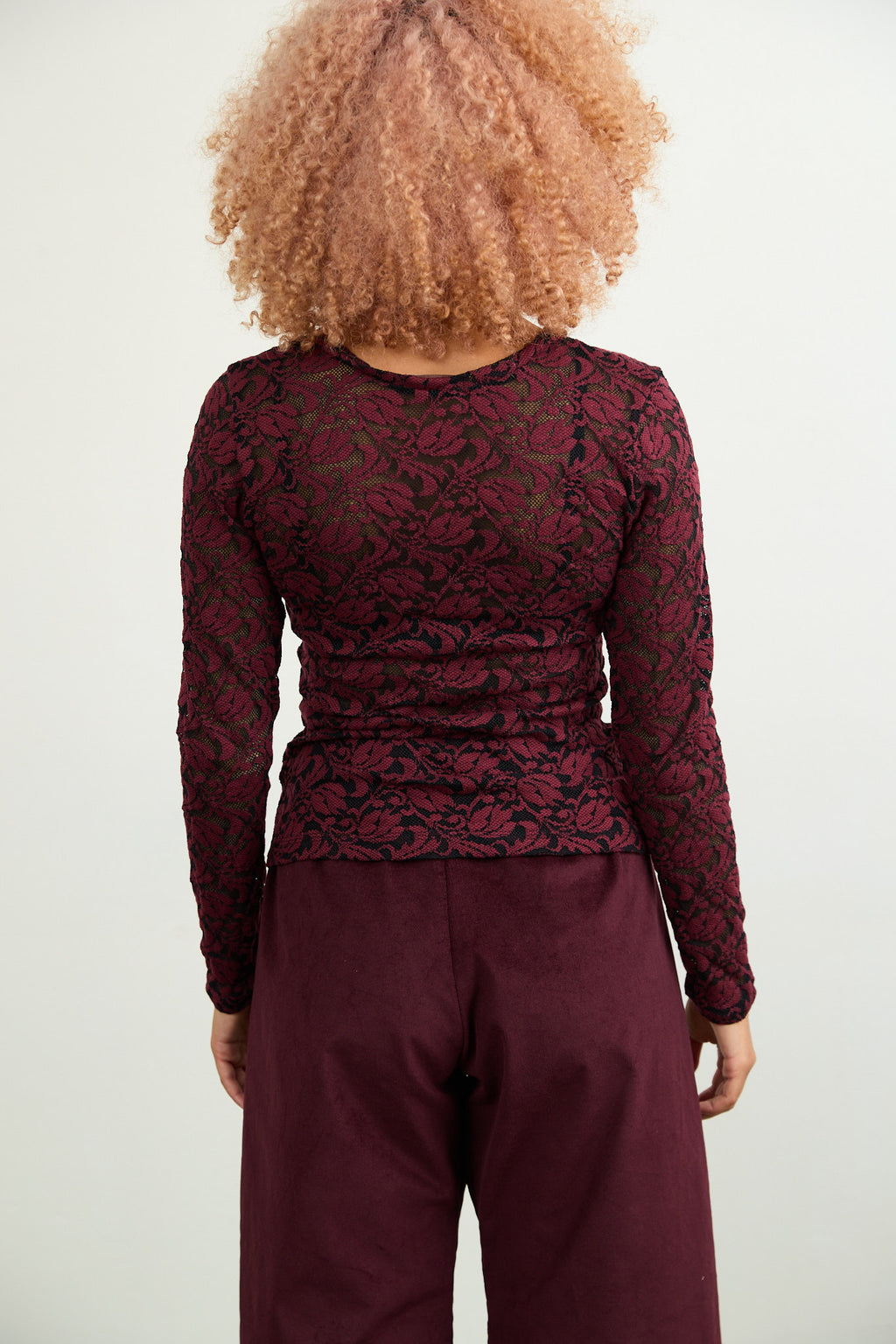 Lace Tee Berry