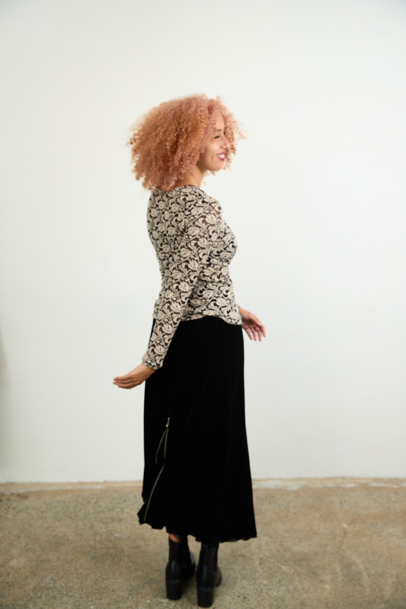 Harriet Velvet Skirt