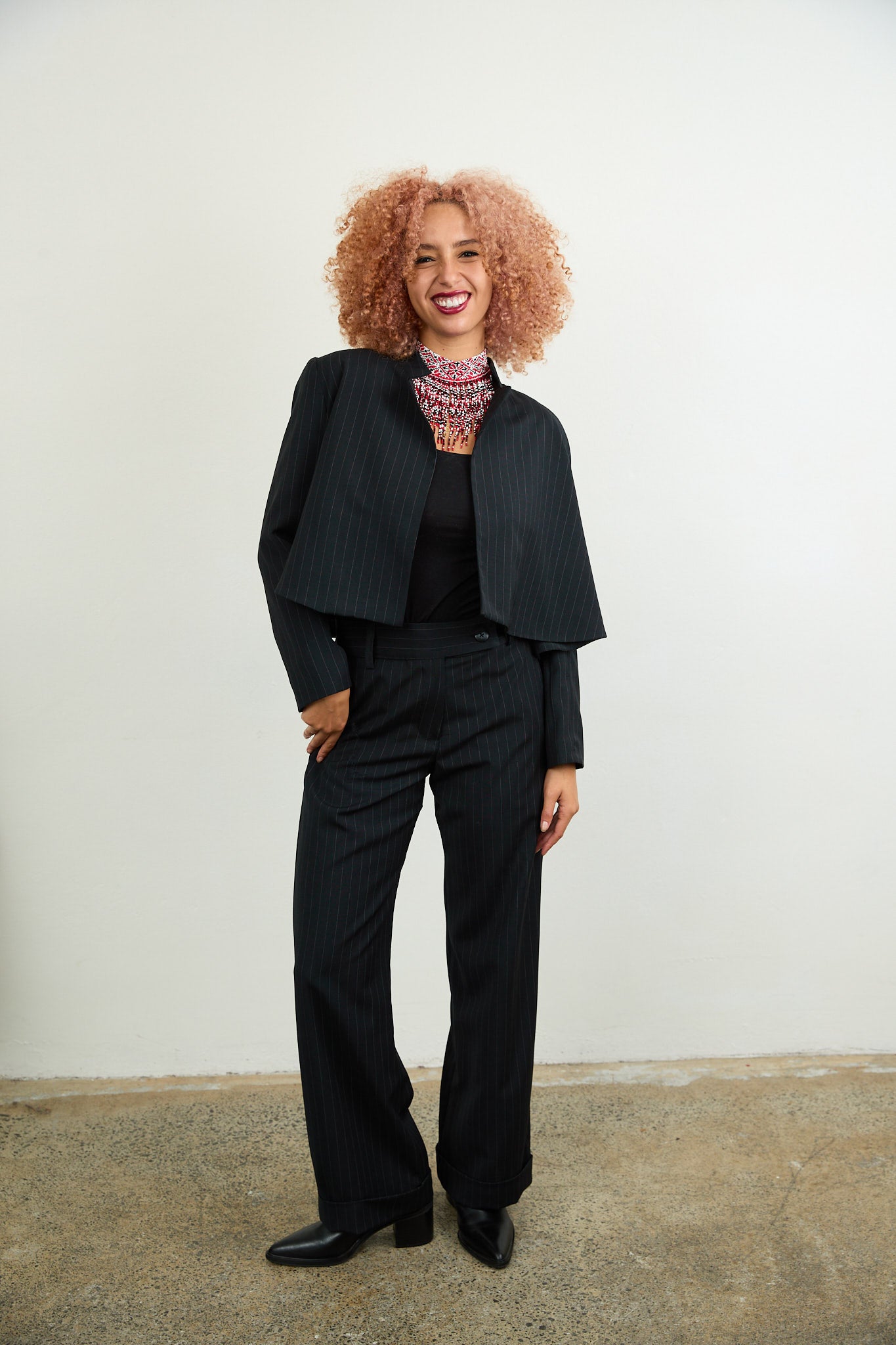 Portia Pinstripe Jacket