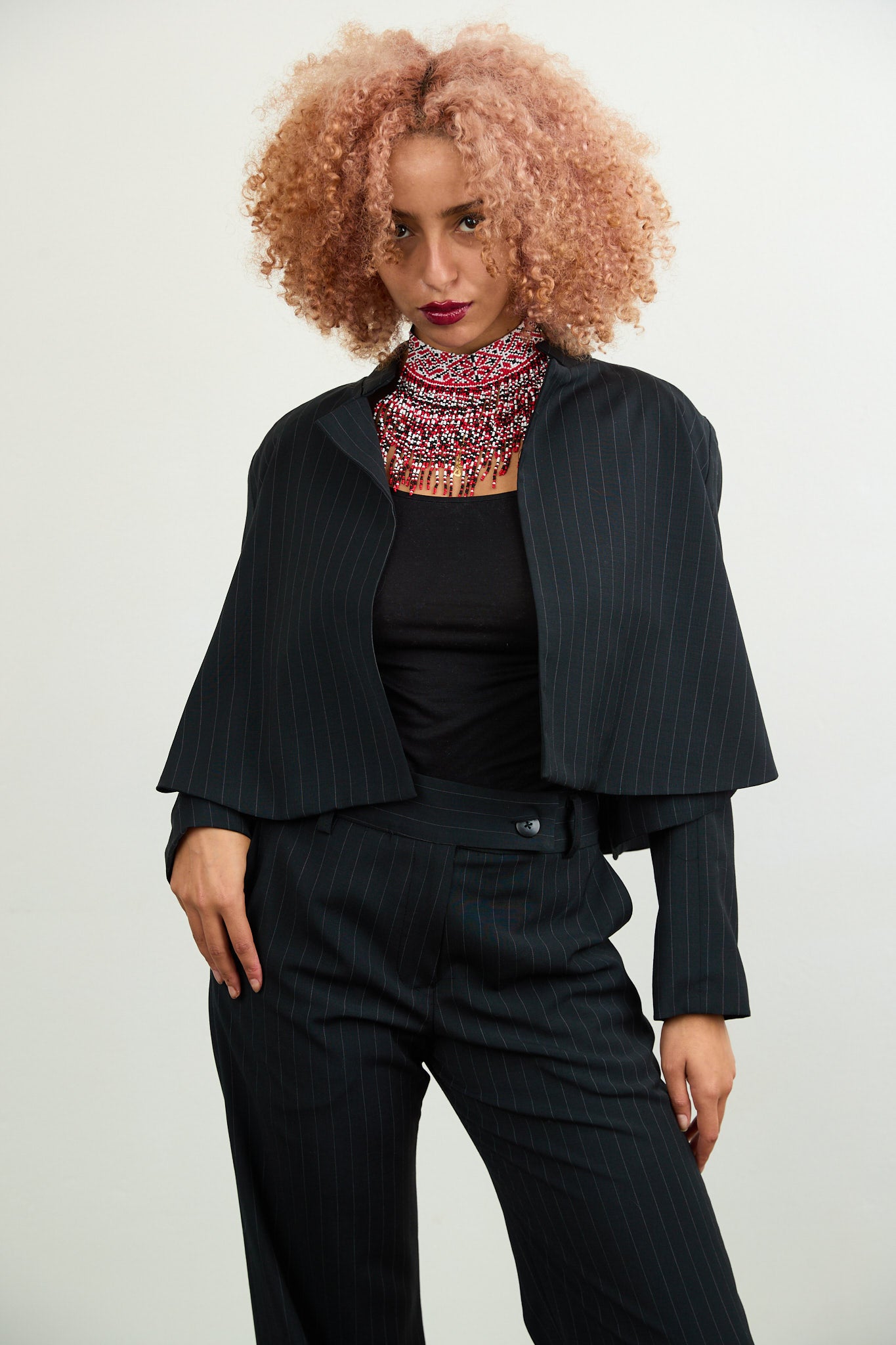 Portia Pinstripe Jacket