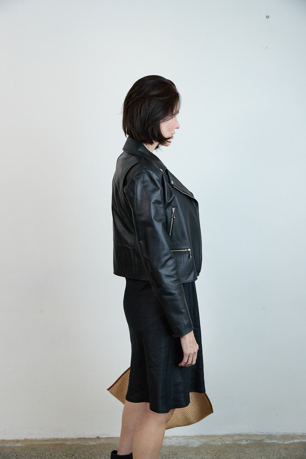 Leather Biker Jacket Black