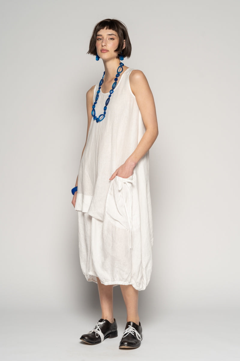 DOGSTAR Sabi Tuck Dress White