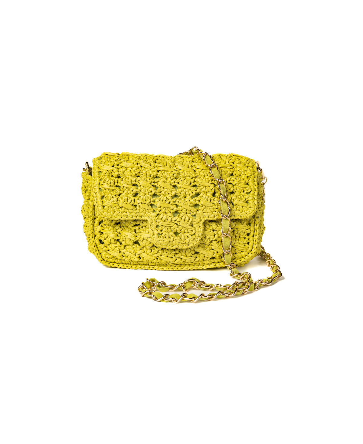 BIDINIS Lucrezia Small Raffia Shoulder Bag