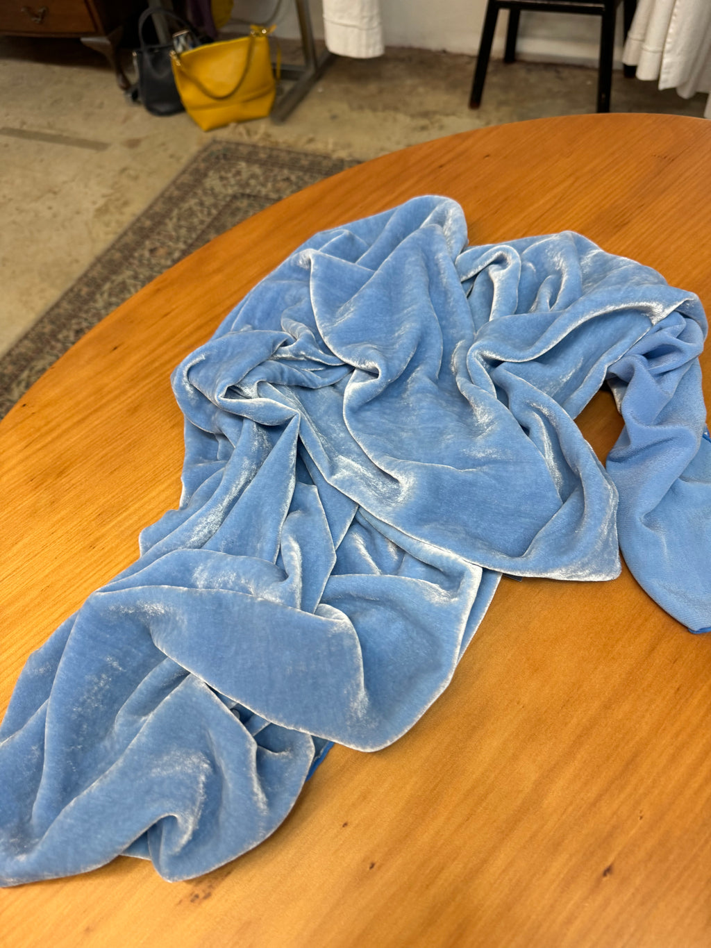 SYLVIA RILEY velvet scarf