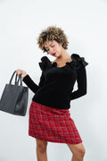 Petals Velvet Top