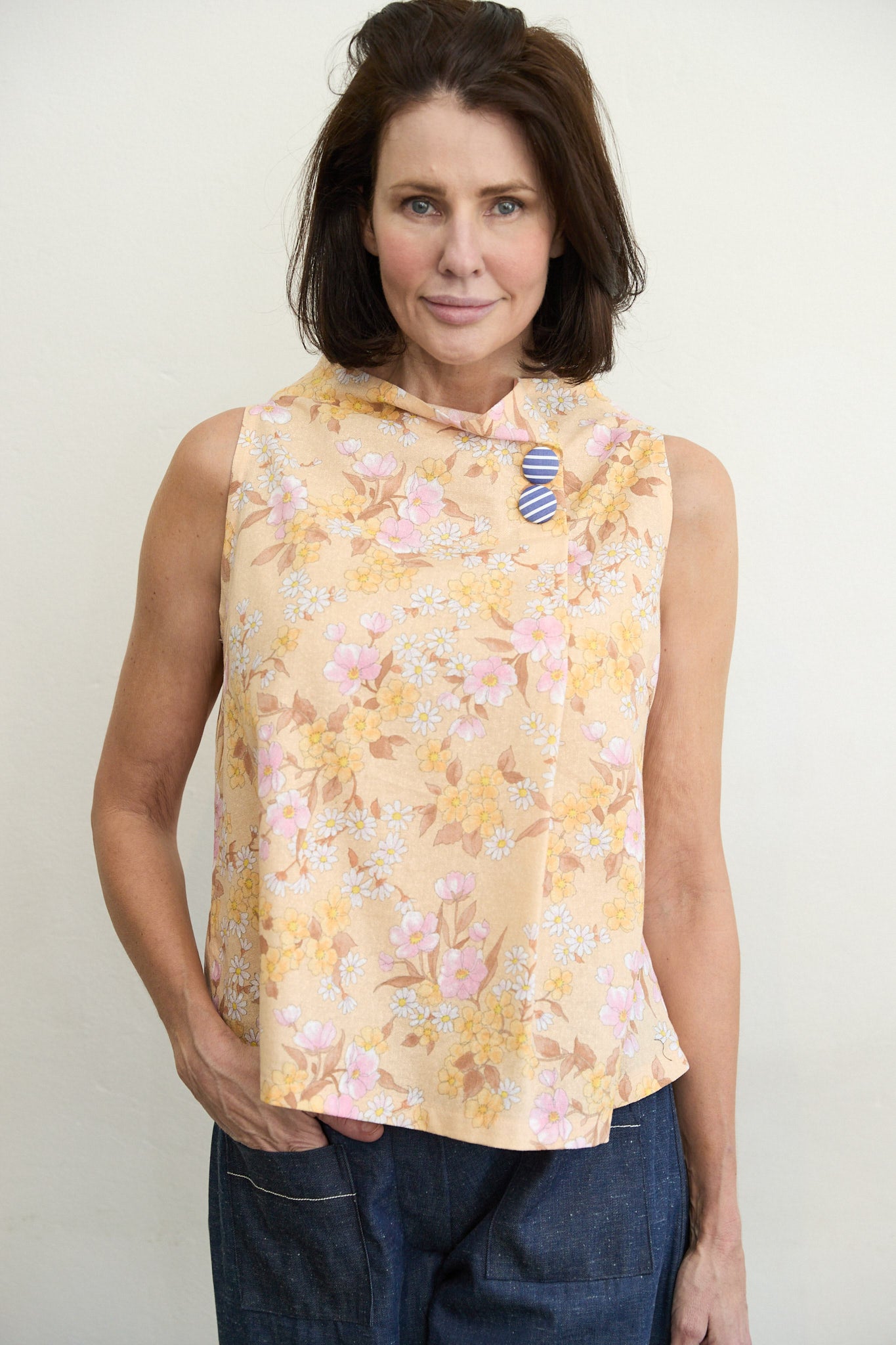 Astoria Vintage Print Top