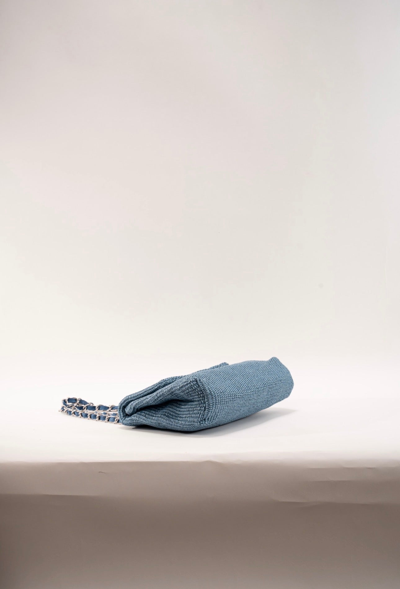 BIDINIS Clarice raffia bag Blue