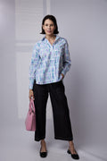 SYLVIA RILEY Calypso Shirt Sticks Print