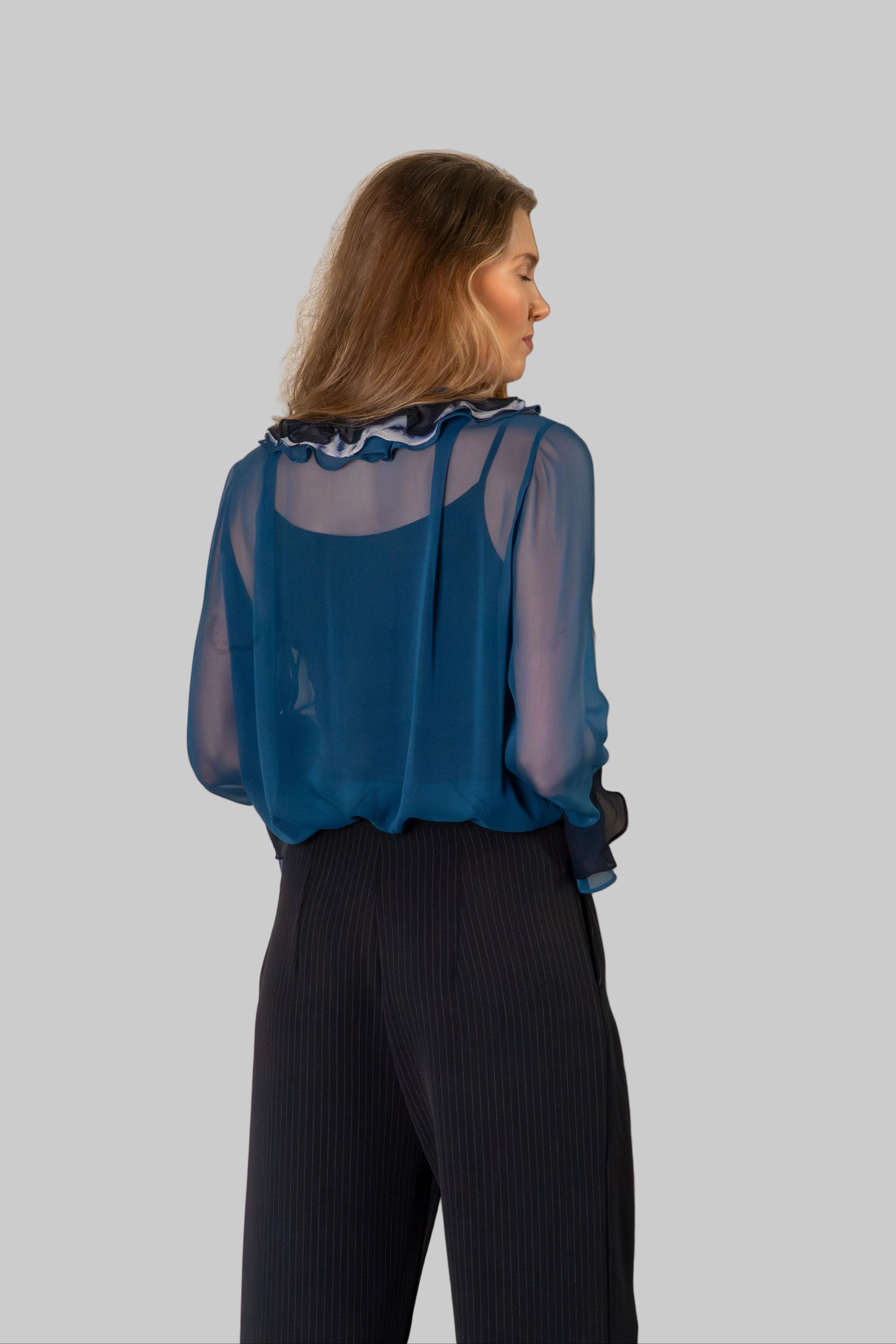 SYLVIA RILEY - Ariadne top Blue