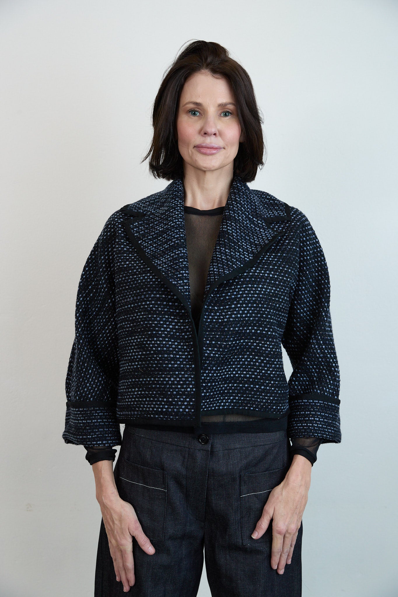 Eliza Italian Tweed Jacket Pink
