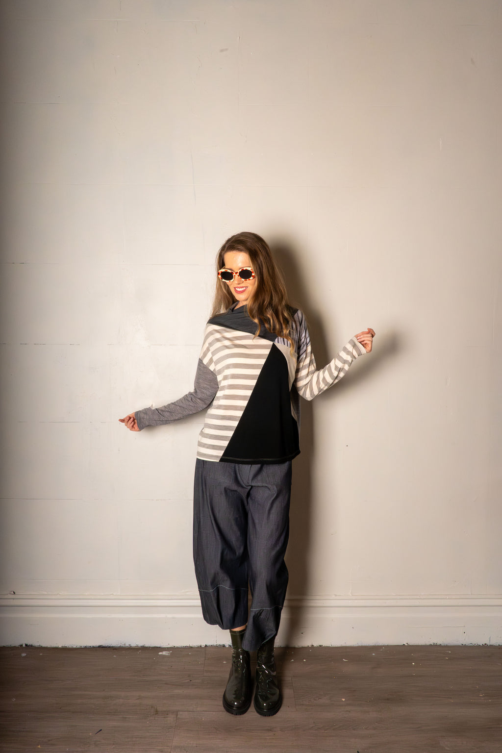 SYLVIA RILEY Calliope merino jersey top