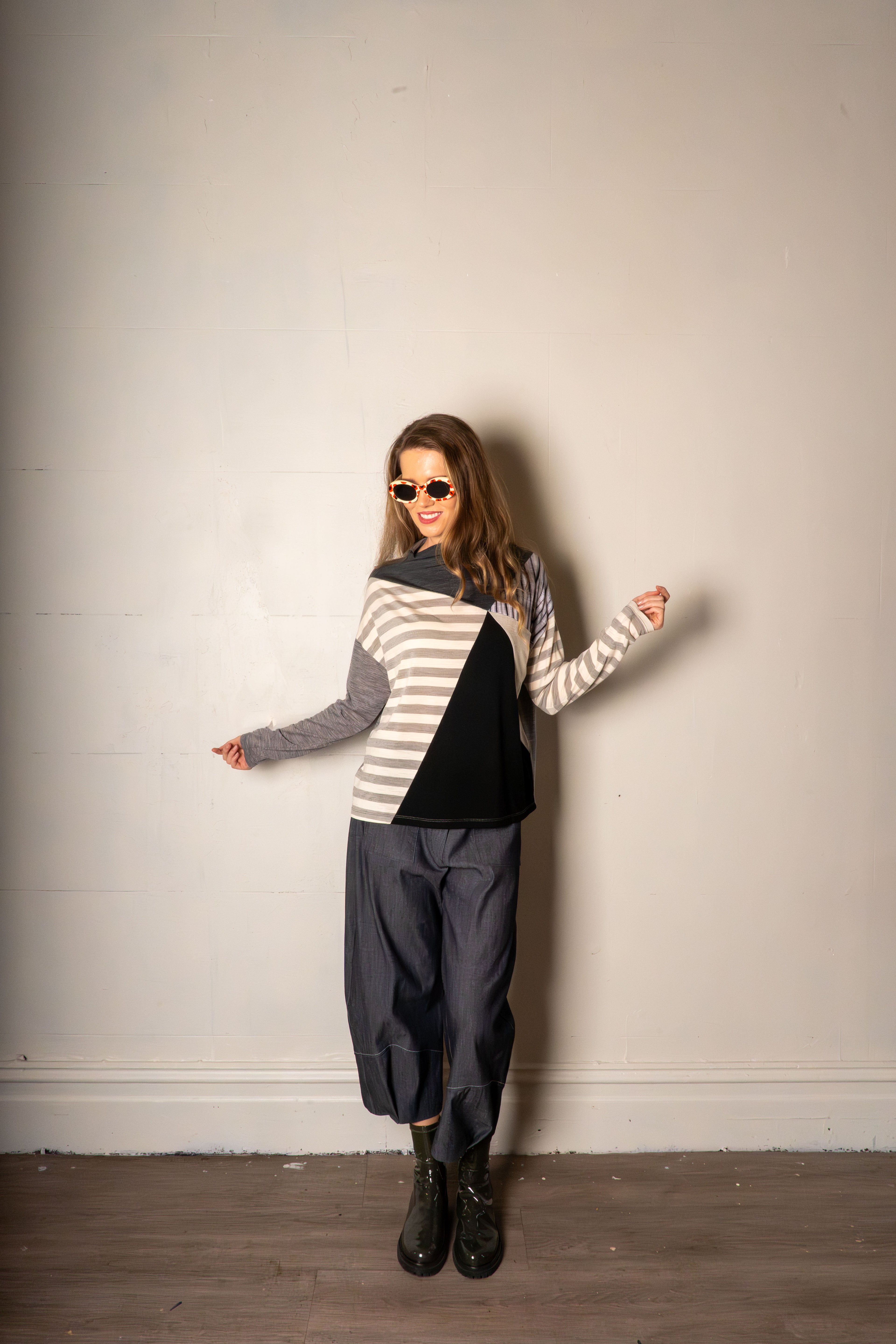 SYLVIA RILEY Calliope merino jersey top