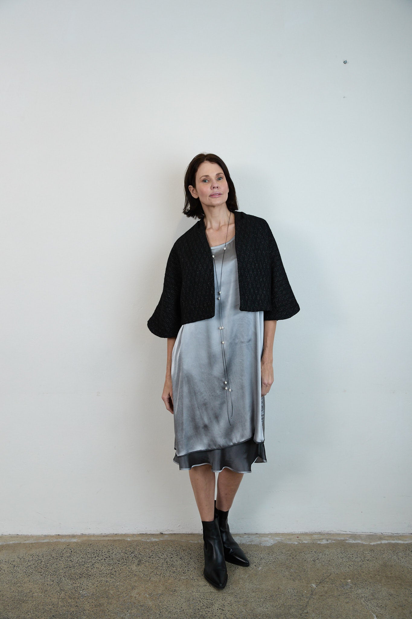 Greta Mini Jacket black/silver