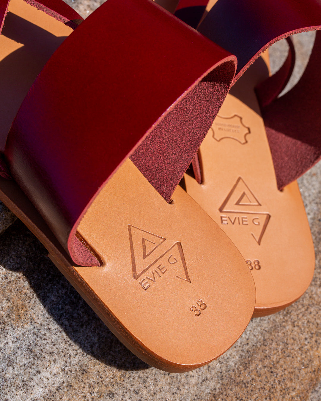 EVIE G Alpha Leather Sandals