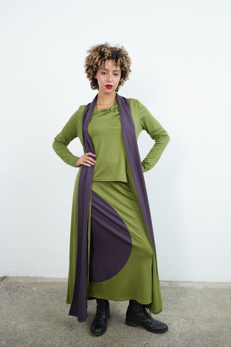 SYLVIA RILEY Rondo Long Cardigan