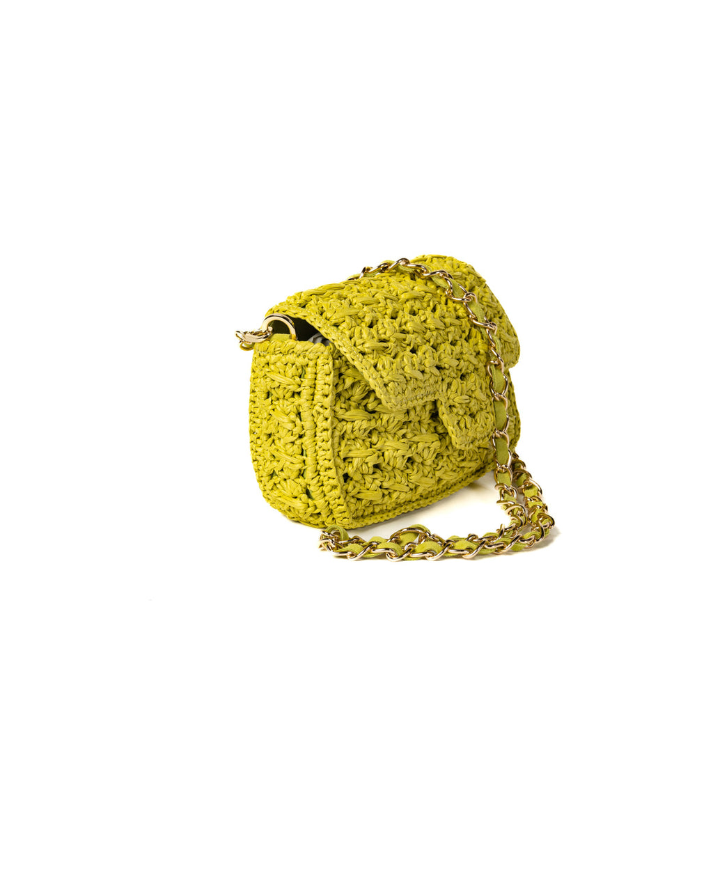 BIDINIS Lucrezia Small Raffia Shoulder Bag