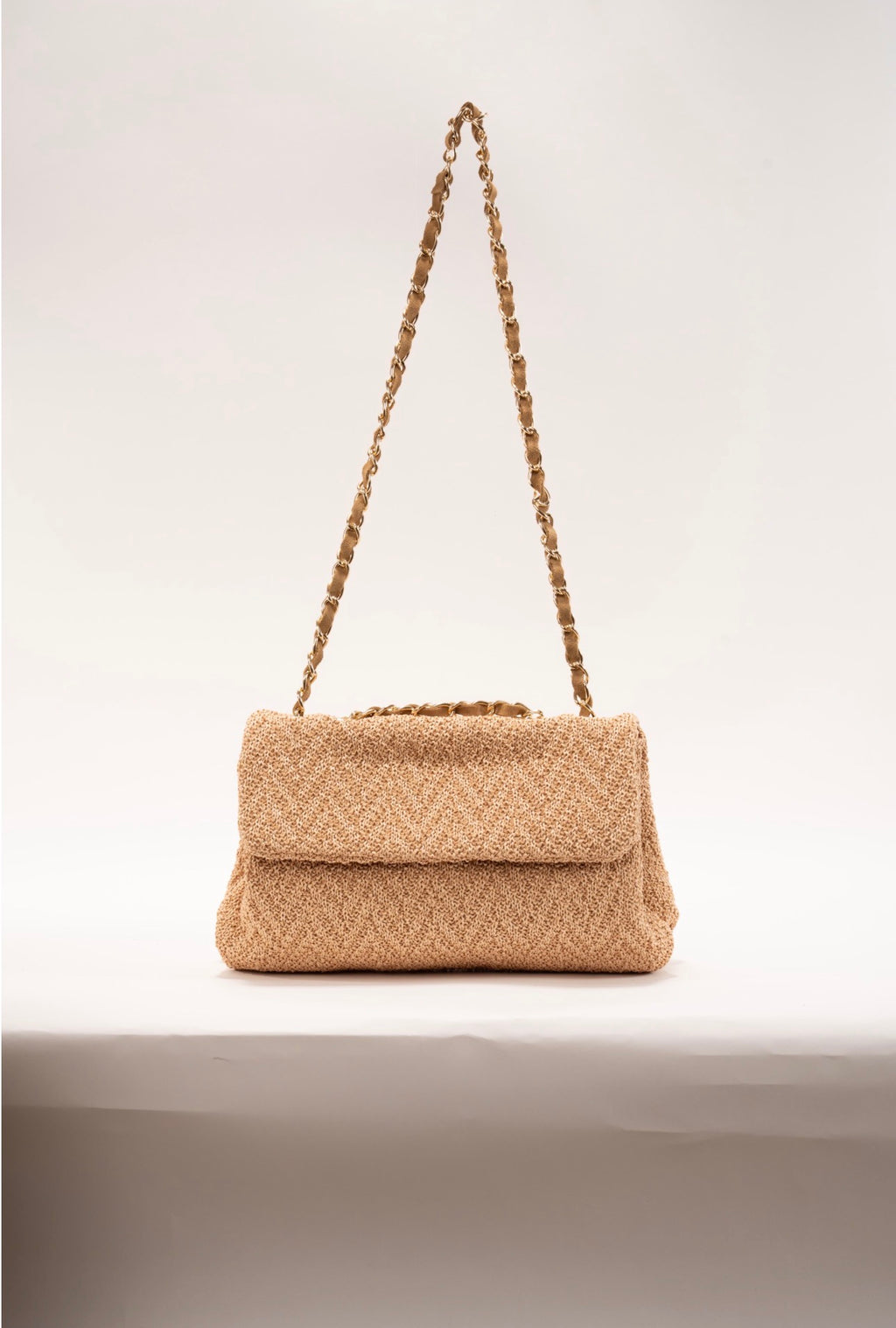BIDINIS Clarice textured raffia bag Natural