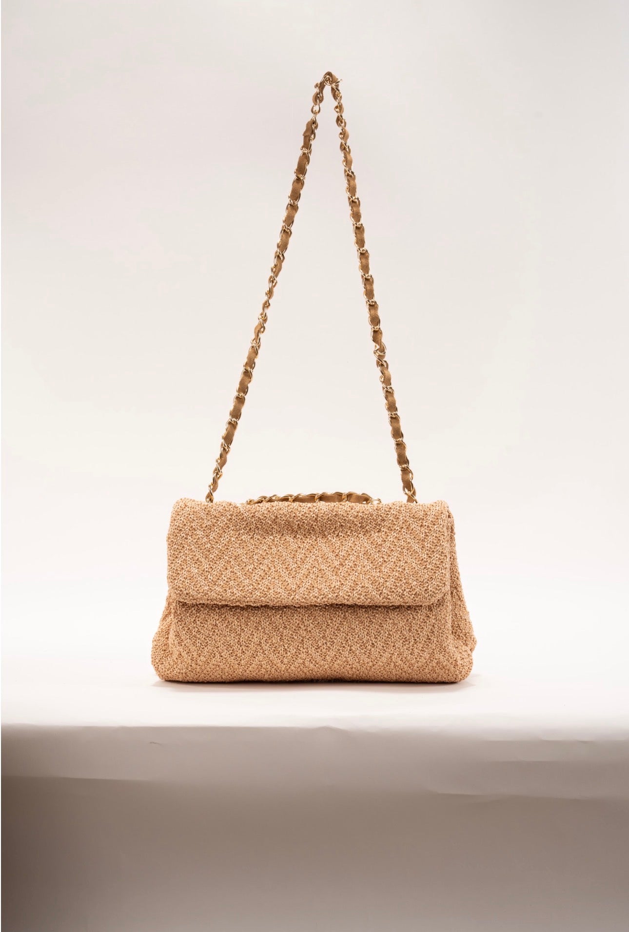 BIDINIS Clarice textured raffia bag Natural