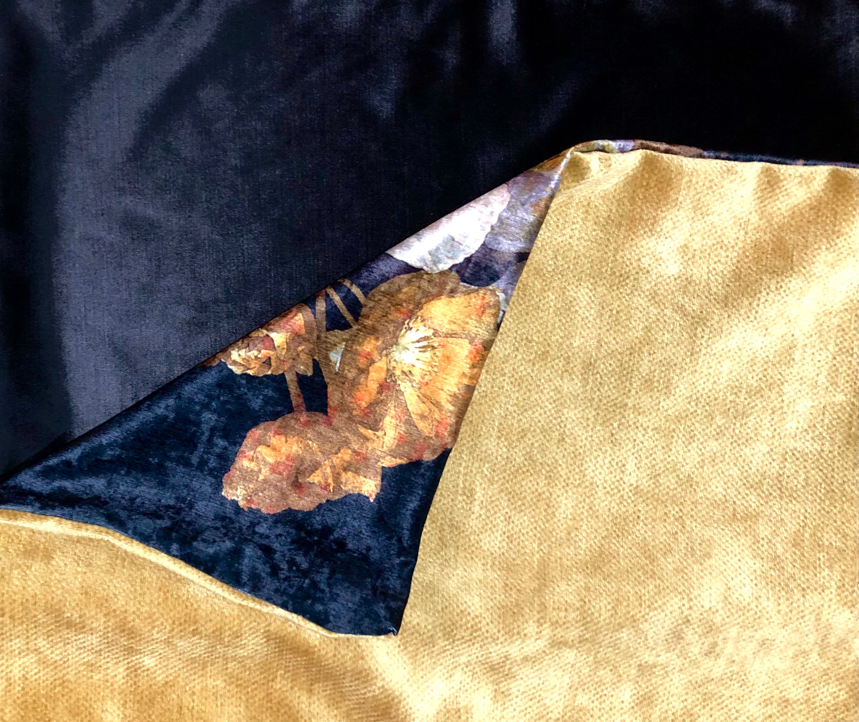 MS CHIEF DESIGNS Chenille Cushion in Sulphur Poppies