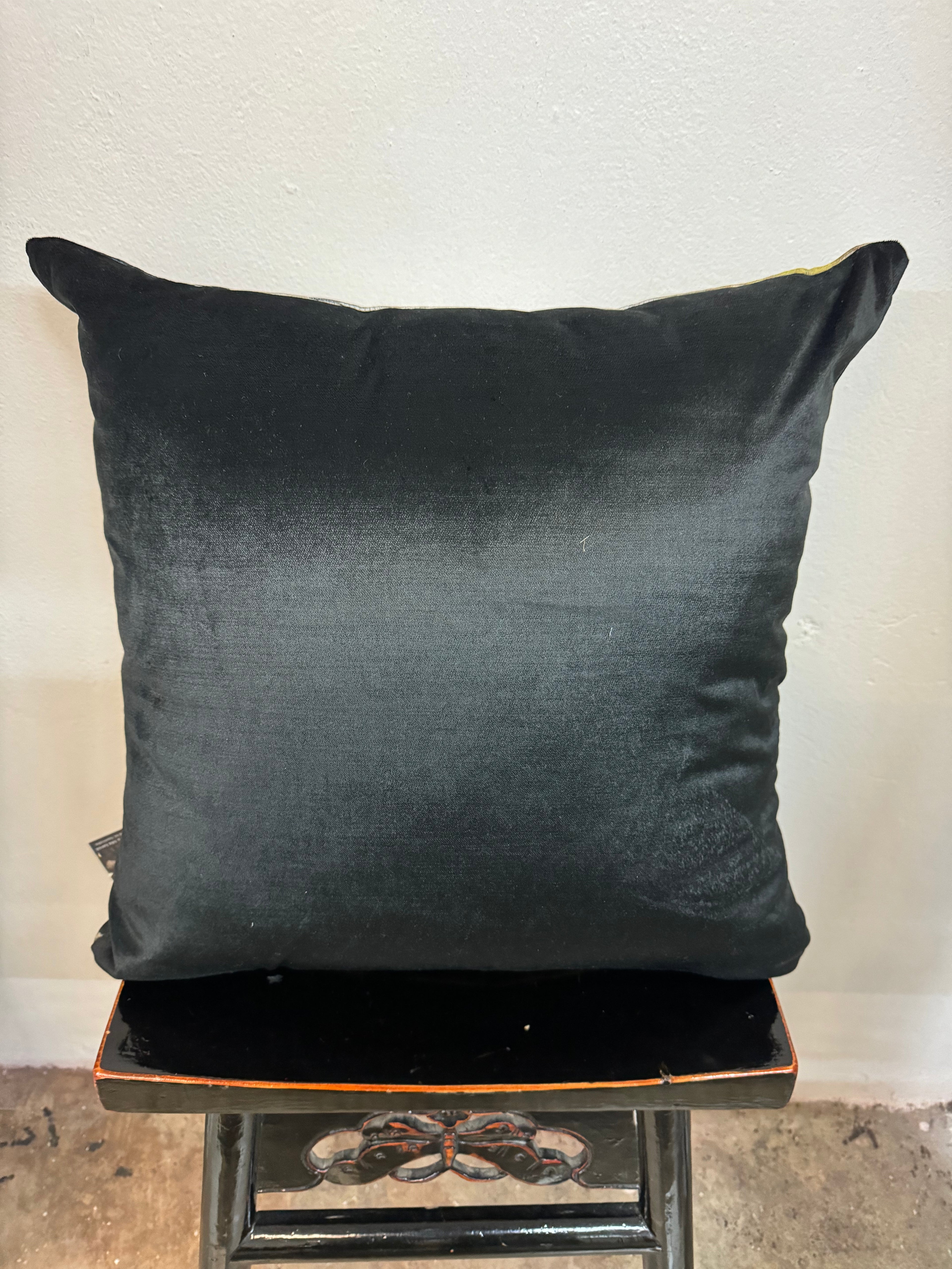 MS CHIEF DESIGNS Chenille Cushion in Lotus Field