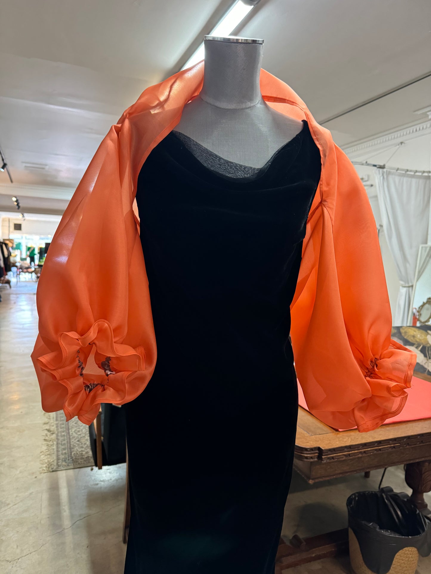 Silk Satin Organza Shrug