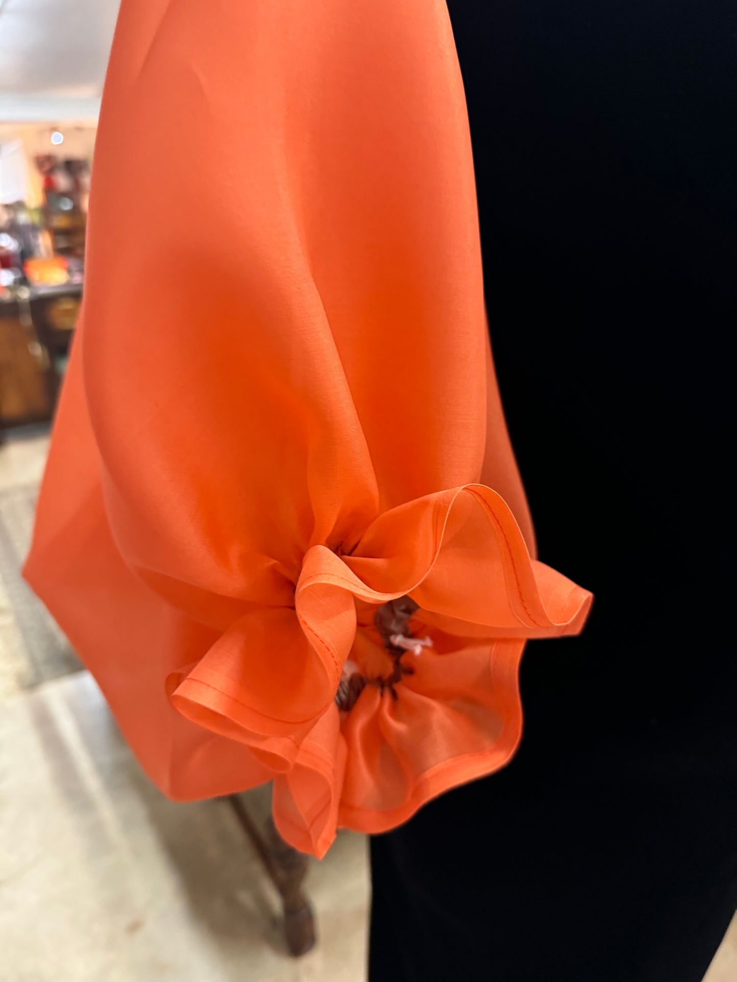 Silk Satin Organza Shrug