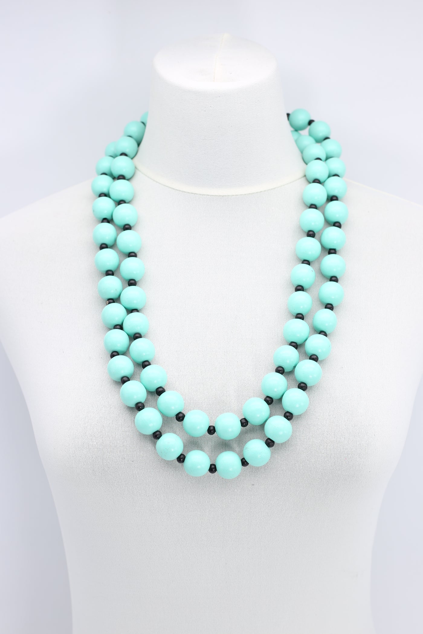 JIANHUI Round wooden bead necklace