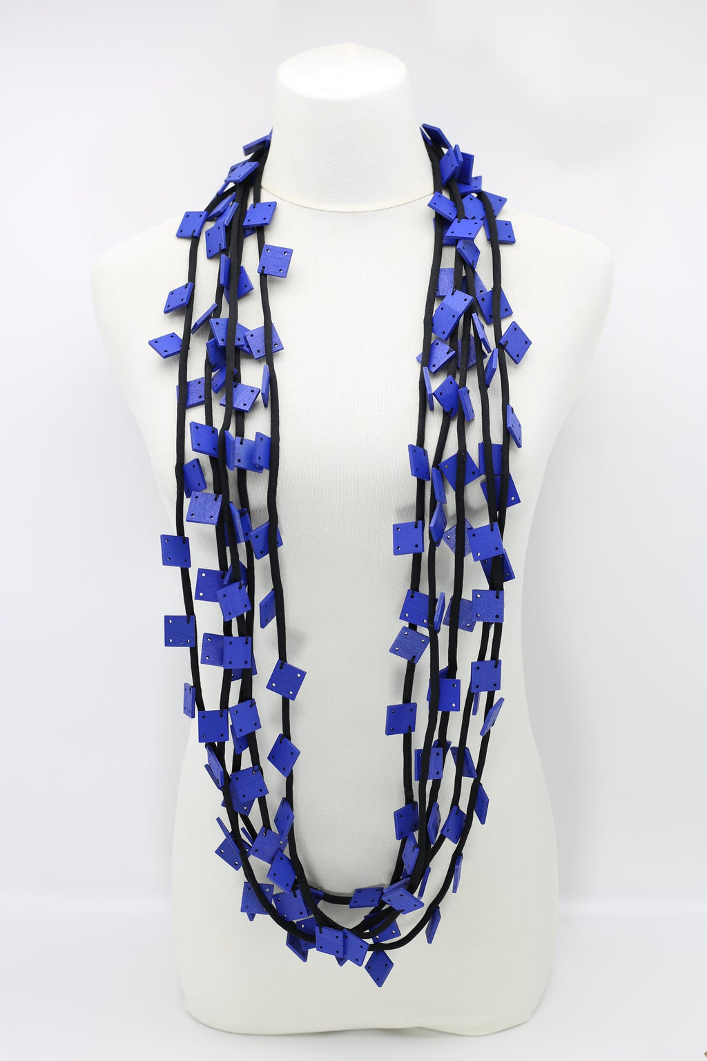 JIANHUI LONDON Wooden Squares on cord Orange