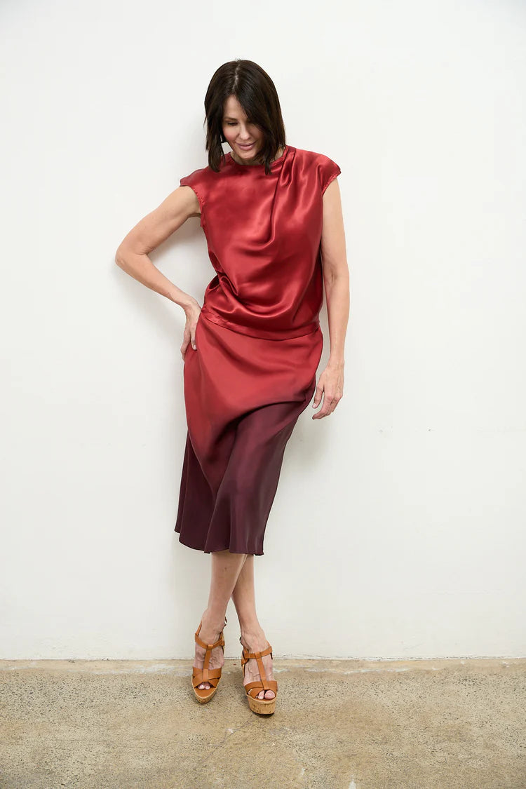 SYLVIA RILEY Althea Silk Top