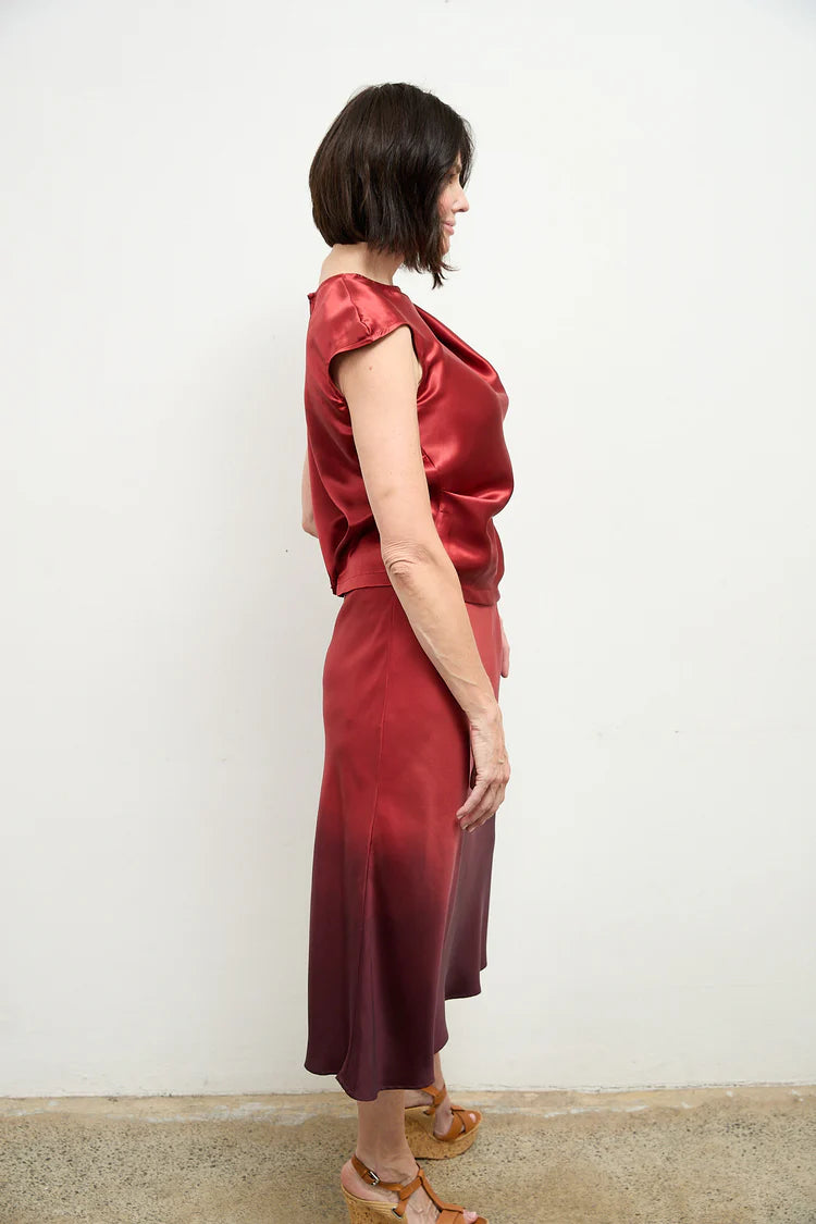 SYLVIA RILEY Althea Silk Top