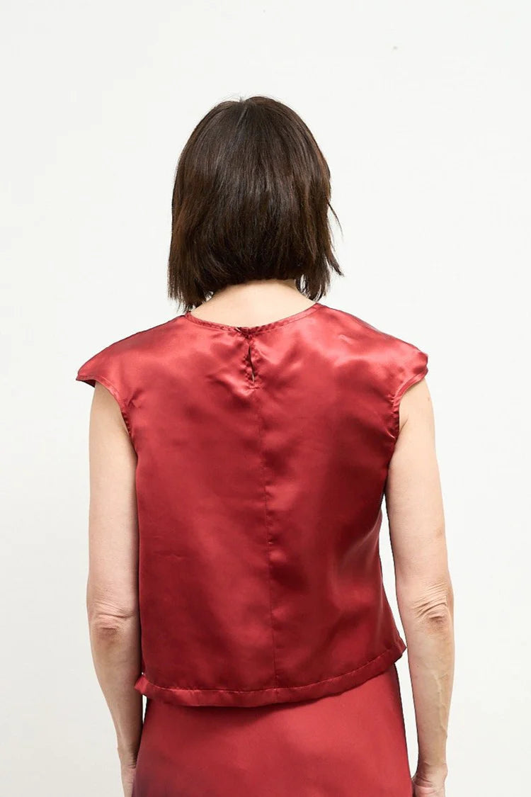 SYLVIA RILEY Althea Silk Top