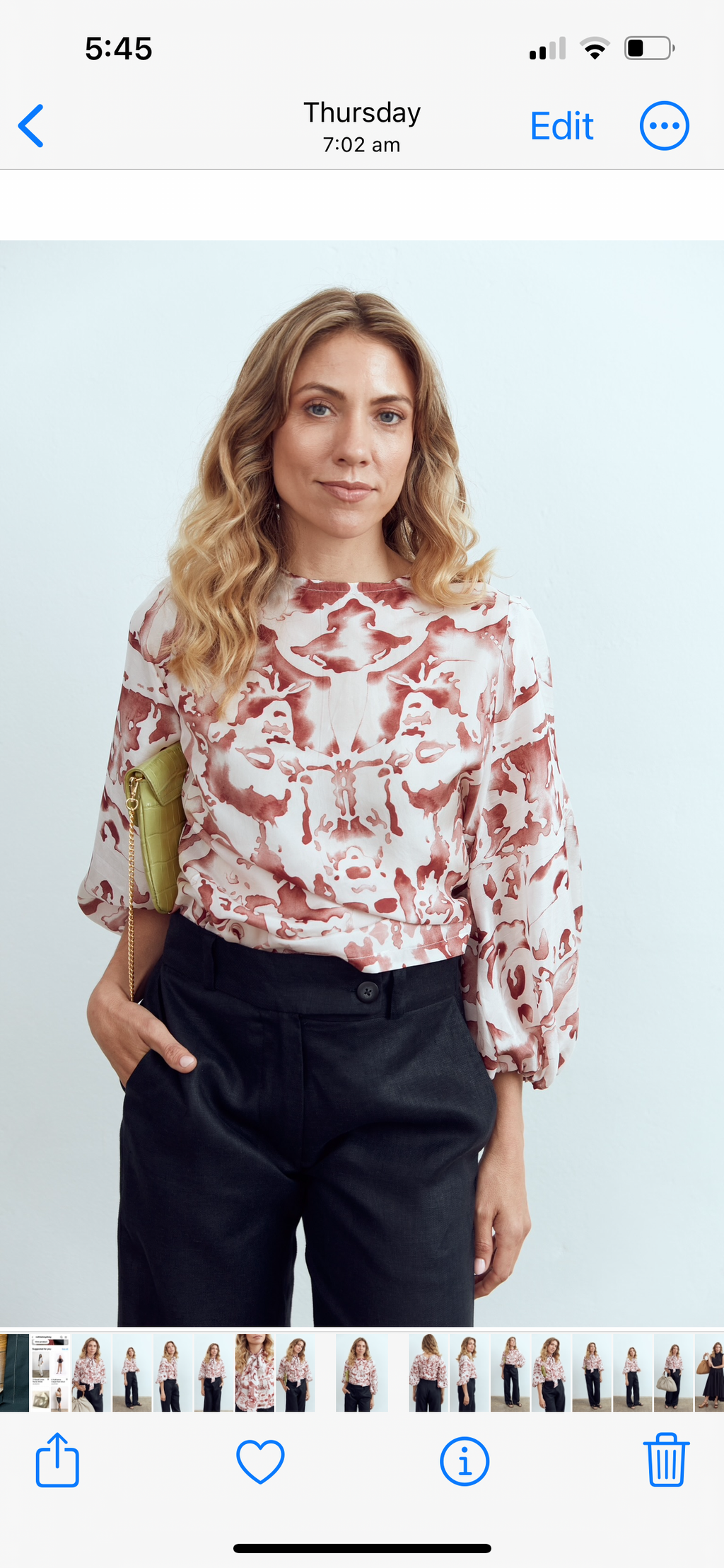 Katie Silk Printed Blouse