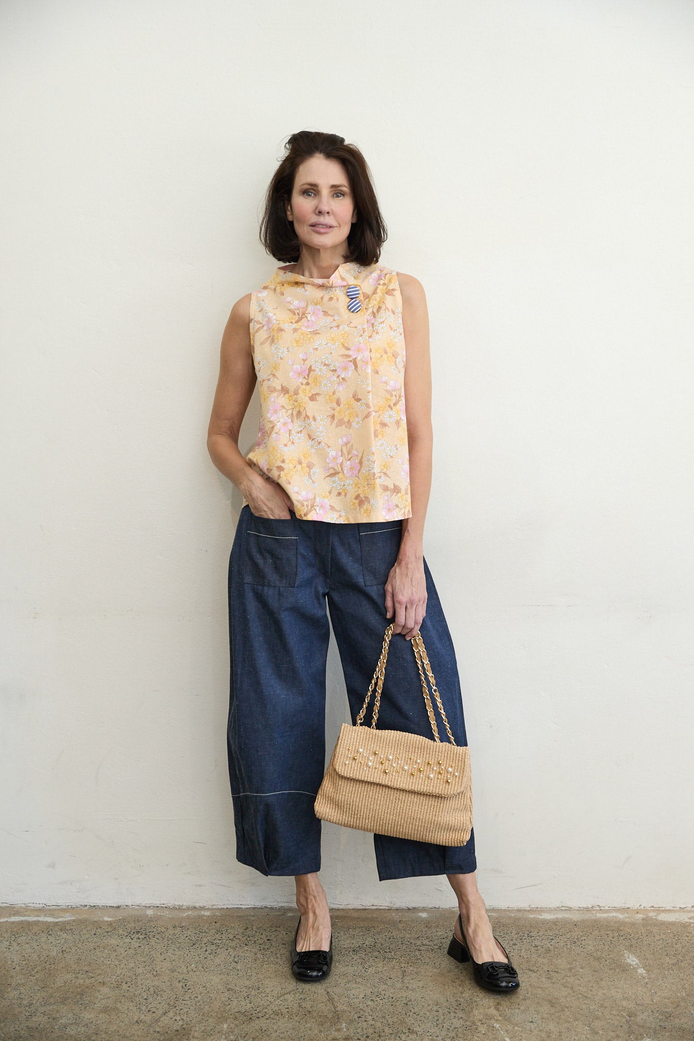 Astoria Vintage Print Top