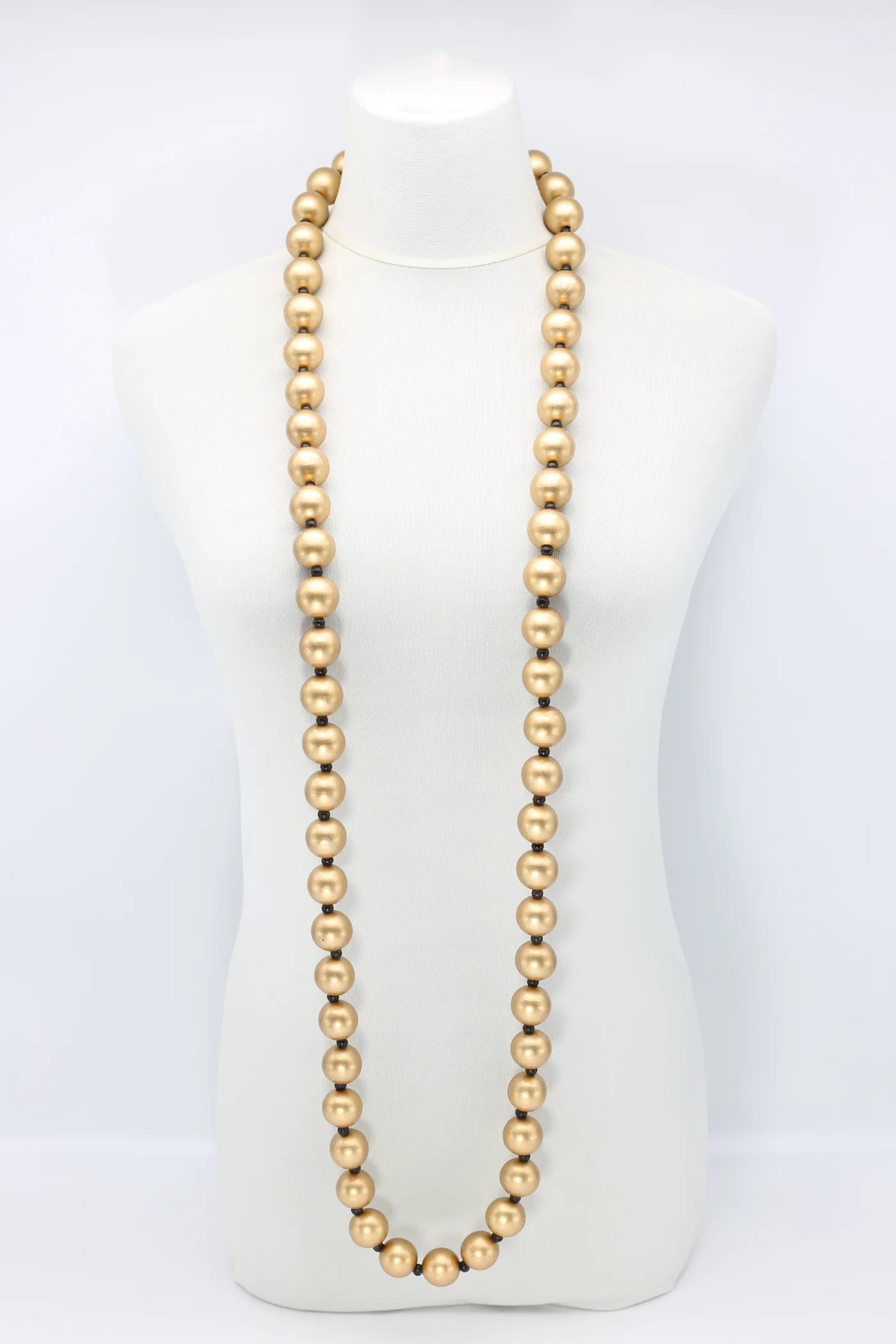 JIANHUI Round wooden bead necklace