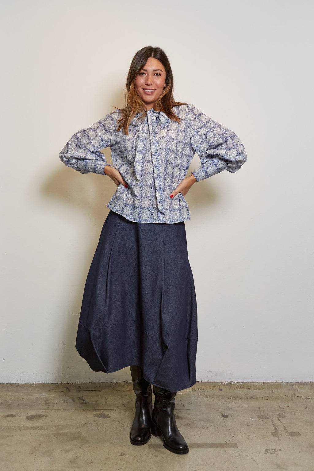 Katie Cotton Blouse print