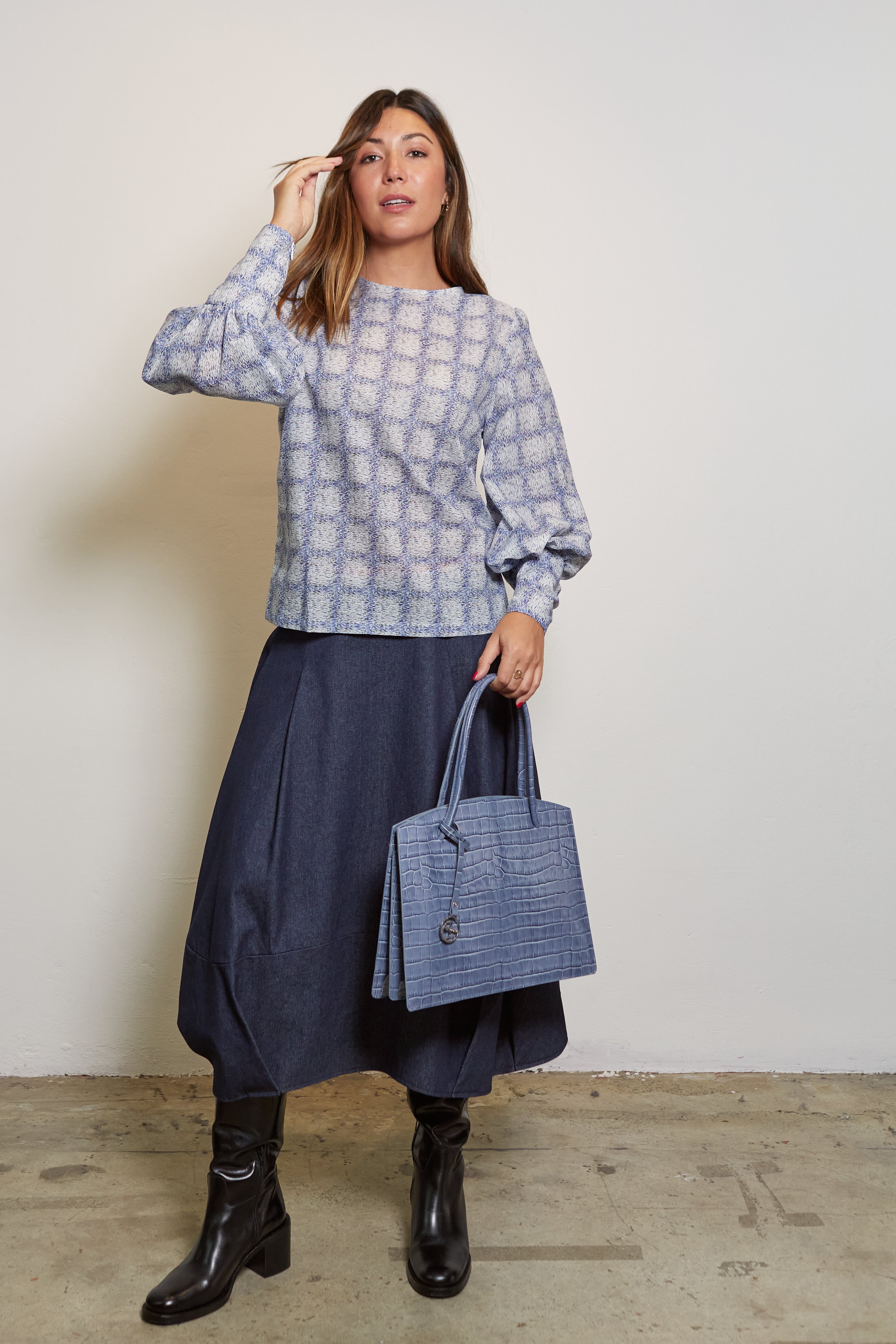 Katie Cotton Blouse print