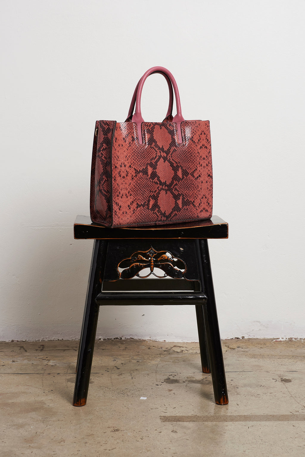 BIDINIS Florence Snakeskin Tote