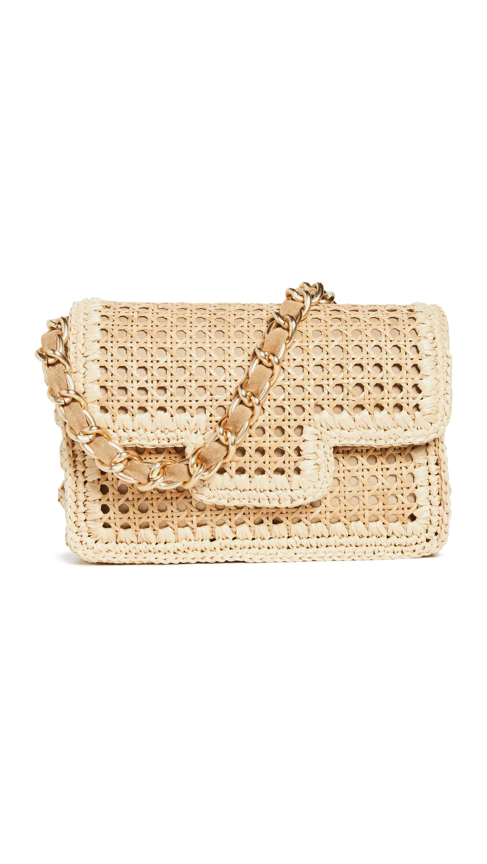 BIDINIS Ginevra Rattan and Raffia Bag in Medium