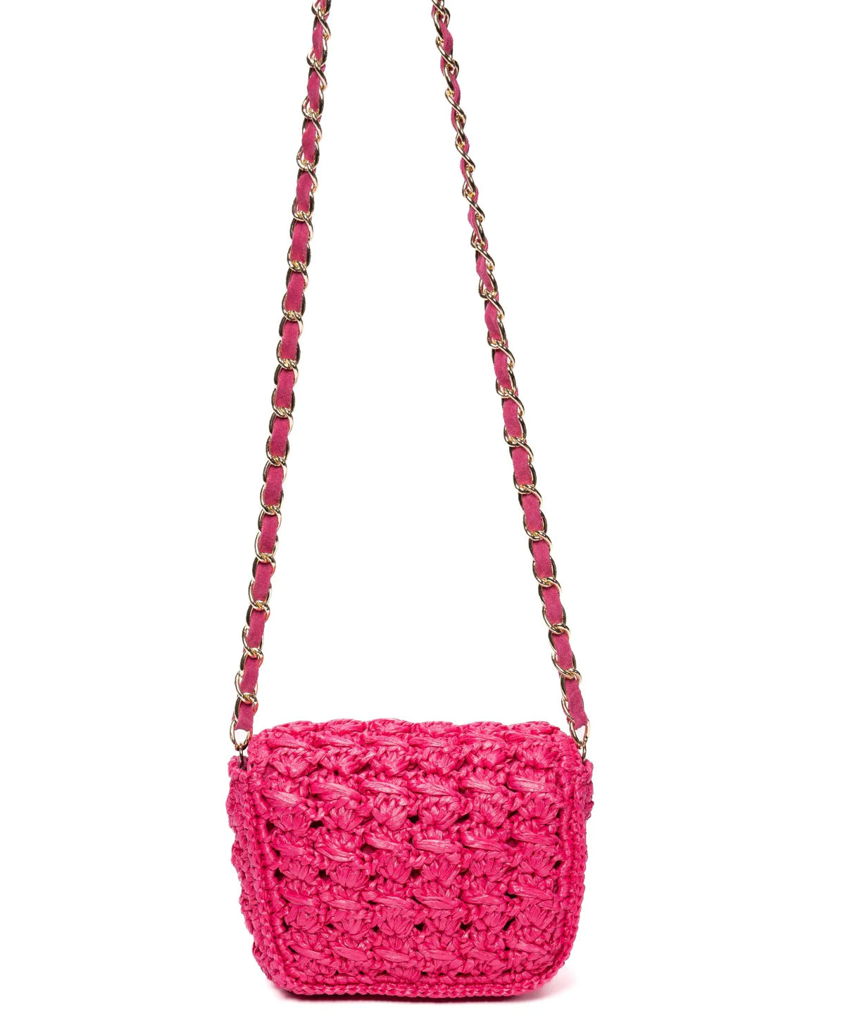 BIDINIS Lucrezia Mini raffia crochet bag