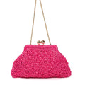 BIDINIS Margherita raffia clutch