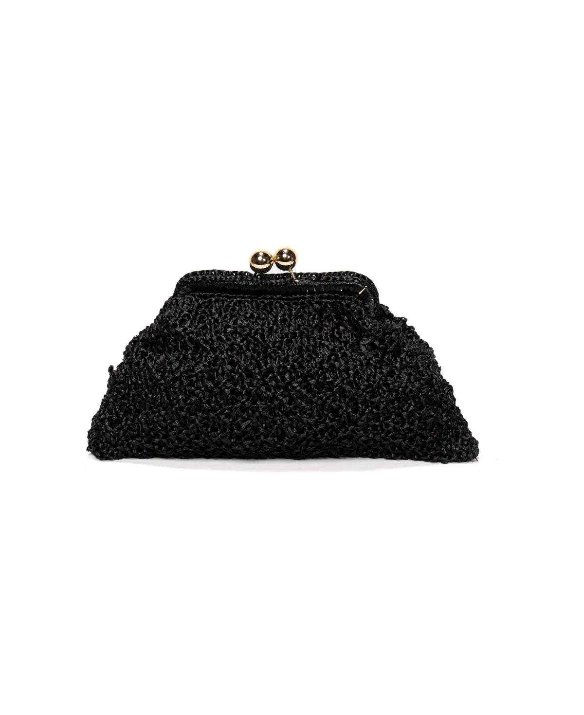 BIDINIS Margherita raffia clutch