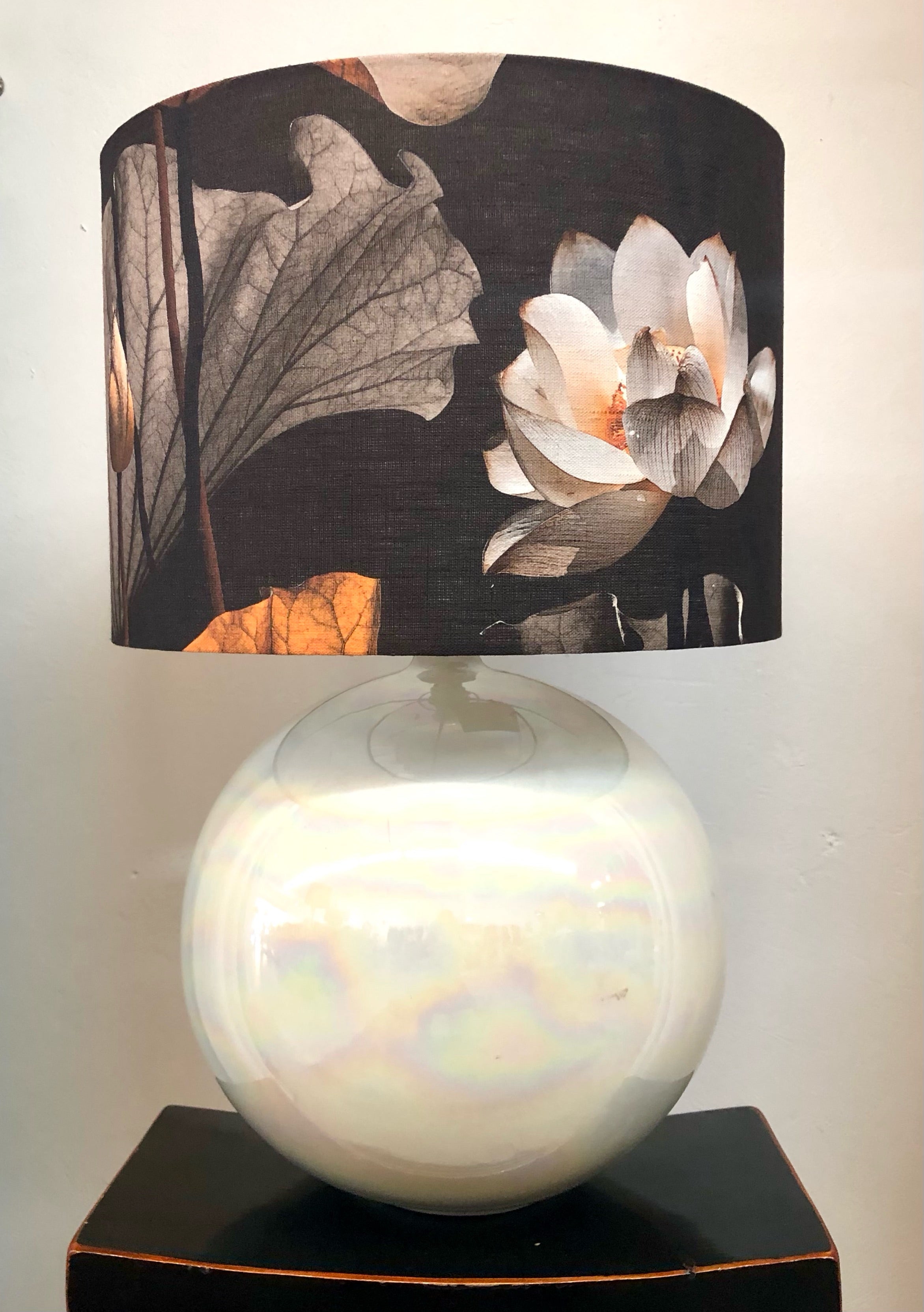 White sphere on sale lamp shade