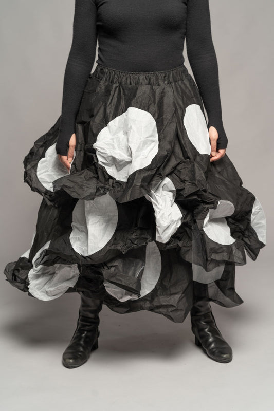 DOGSTAR Tentou Dot Skirt Black/white