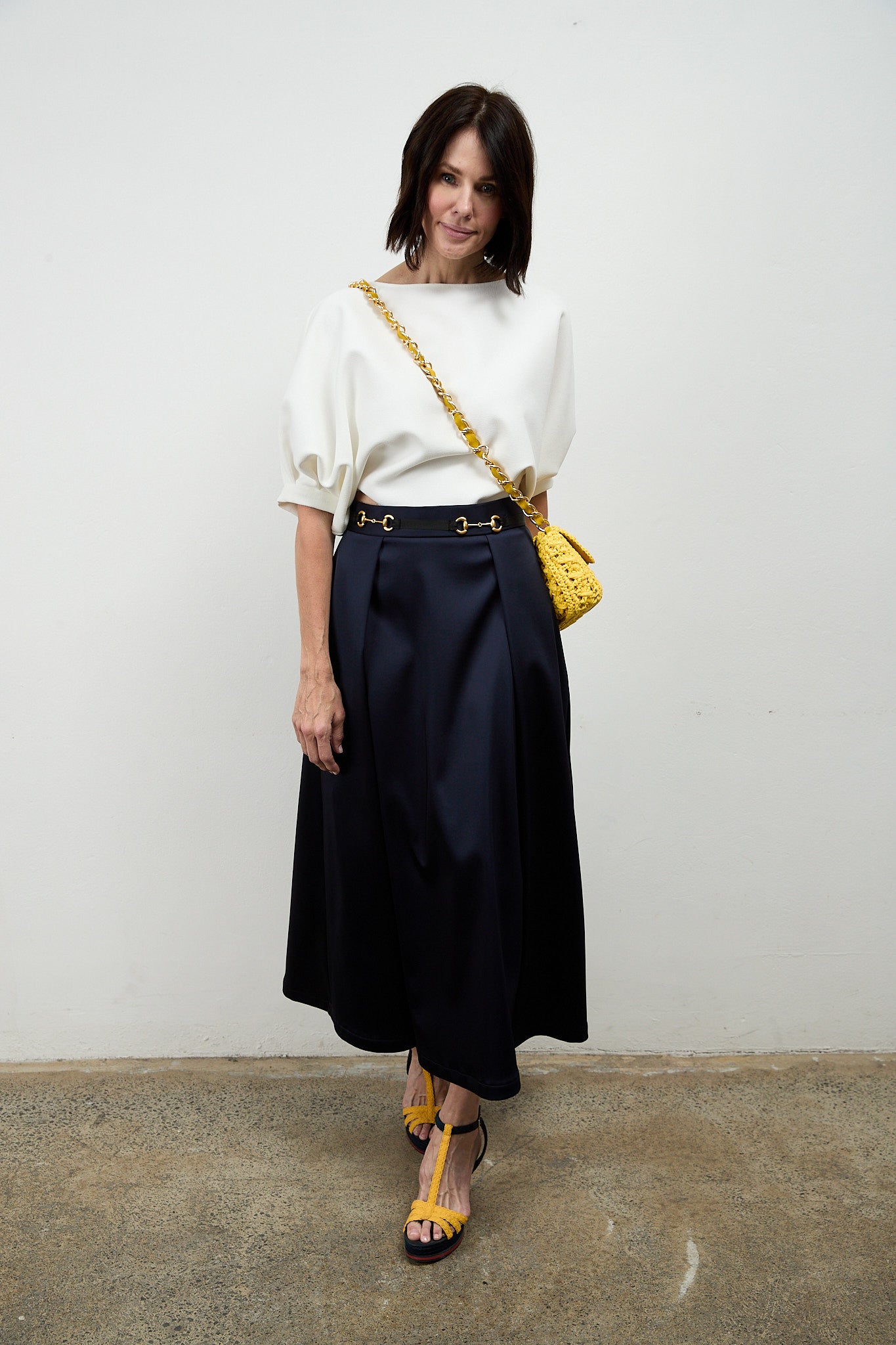 Jordan Bonded Satin Skirt