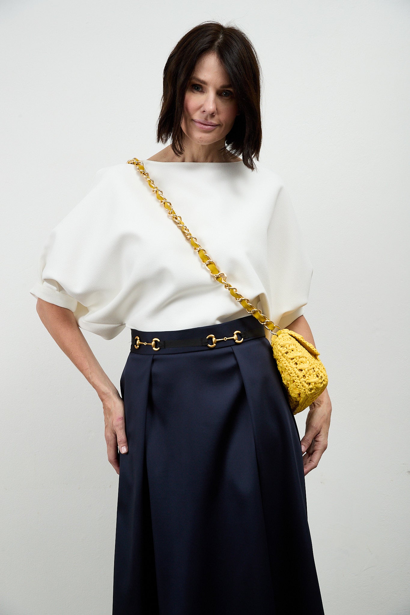 Jordan Bonded Satin Skirt