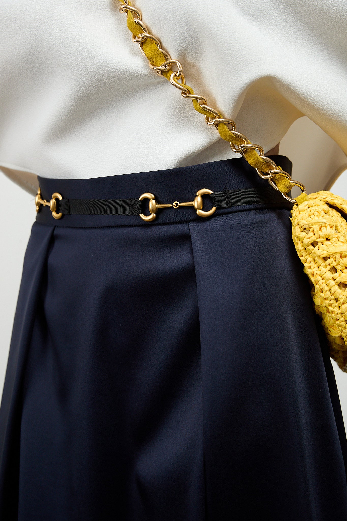 Jordan Bonded Satin Skirt
