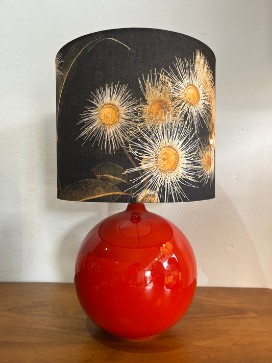 MS CHIEF DESIGNS Small Red Sphere Lamp with Kalypto Oxide Shade